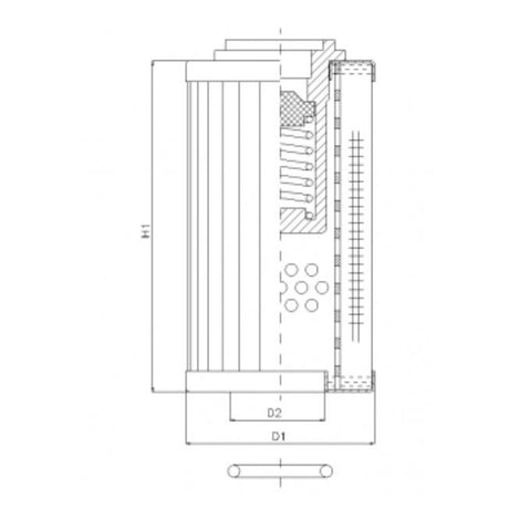 RLR70B130B filter element for return filter