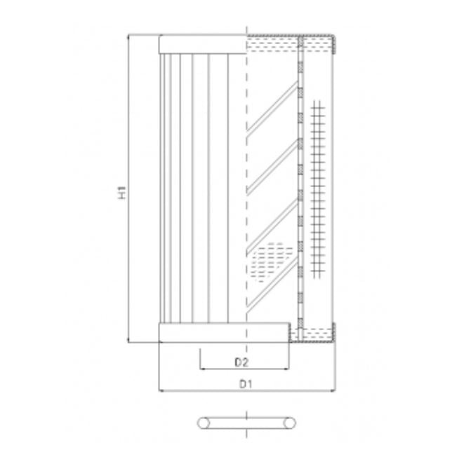 RLR70B80B/5 hydraulic filter element