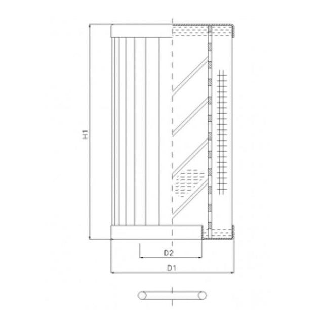 RLR70B80B/5 hydraulic filter element