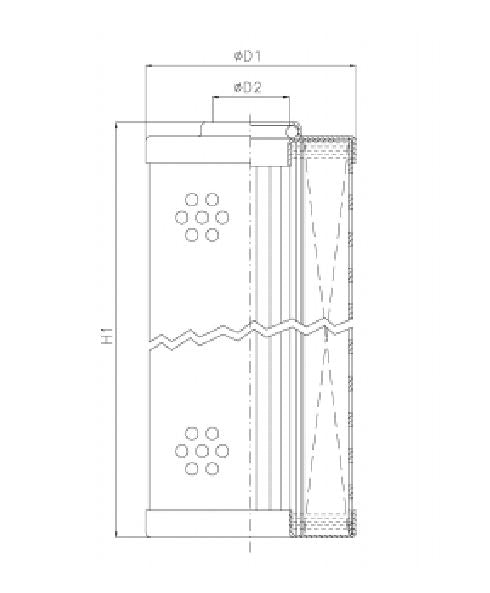 RLR70E15B hydraulic filter element