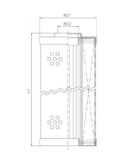 RLR70E15B hydraulic filter element
