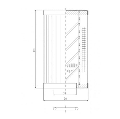 RLR950B250B/5 filter element for return filter