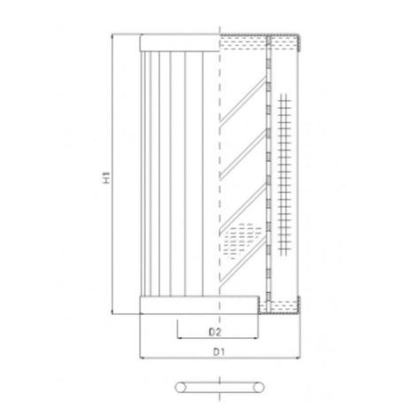 RLR950B500B/5 filter element for return filter