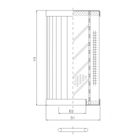 RLR950D10B/5 filter element for return filter