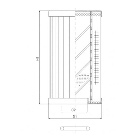 RLR950D20B/5 filter element for return filter