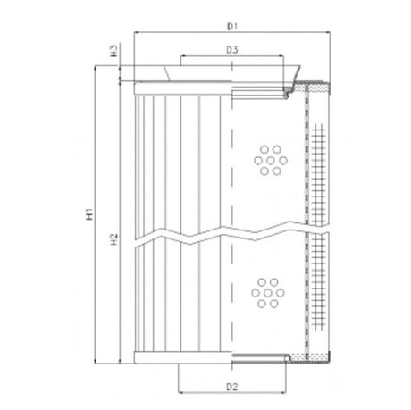 RMR435B100B filter element for return filter