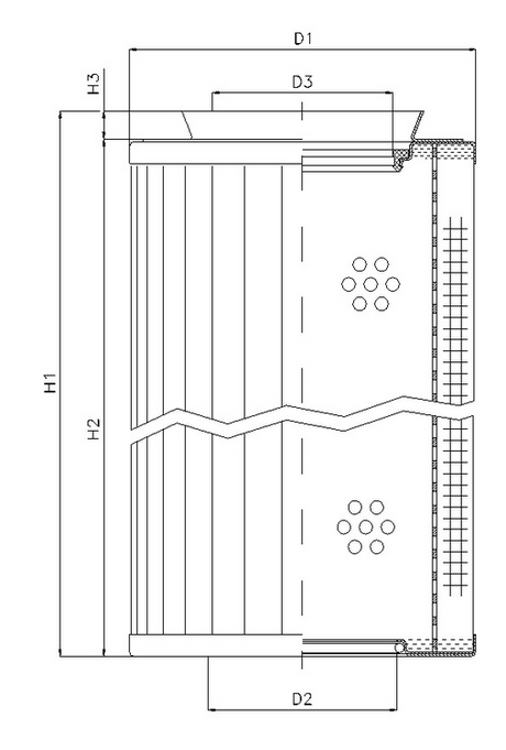 RMR435E05B filter element for return filter