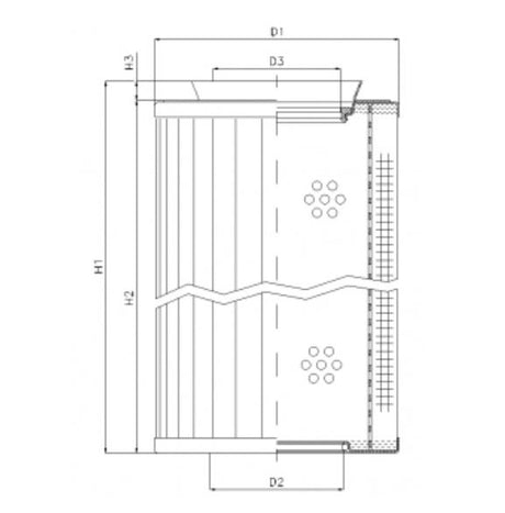 RMR436B100B filter element for return filter