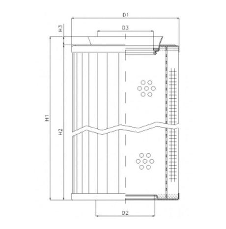 RMR436B40B filter element for return filter