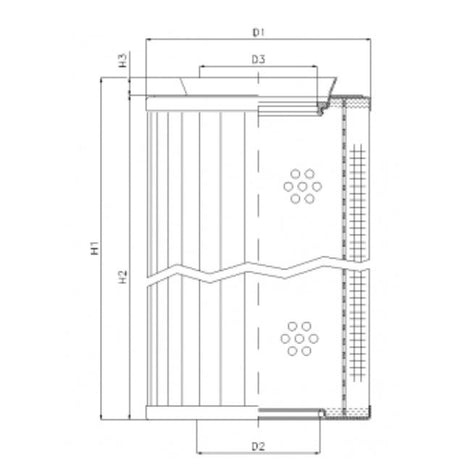 RMR436B60B filter element for return filter
