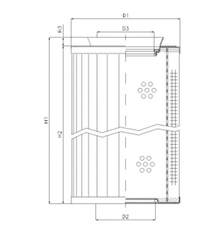 RMR436E03B filter element for return filter