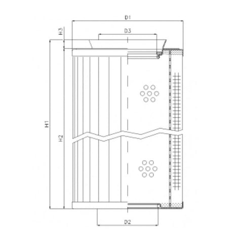 RMR438E05B filter element for return filter