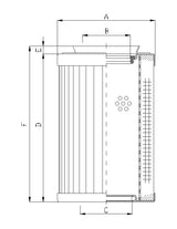 RMR438E10B hydraulic filter element