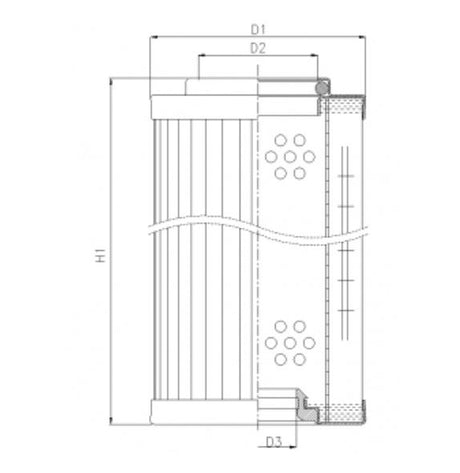 RMR443B100B filter element for return filter