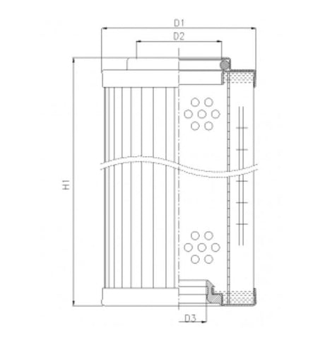 RMR443B60B filter element for return filter