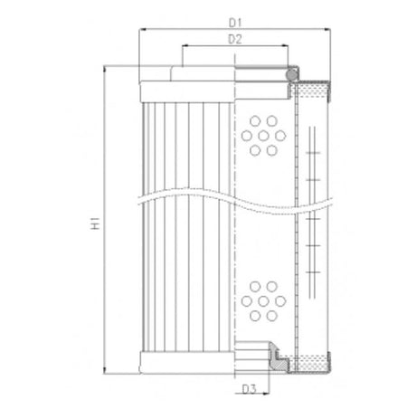 RMR444B60B filter element for return filter