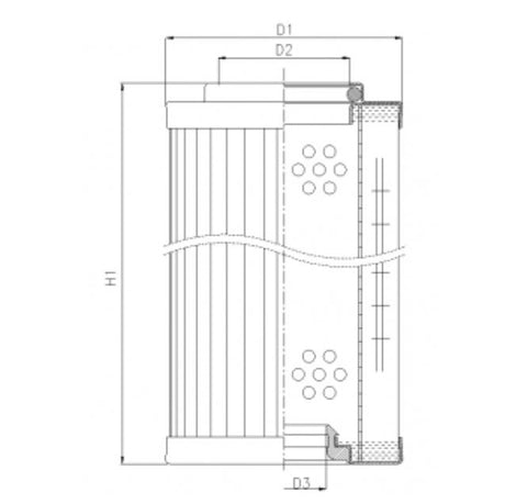 RMR444E03B filter element for return filter