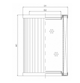 RMR888B250B hydraulic filter element