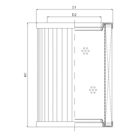 RMR888E20B filter element for return filter