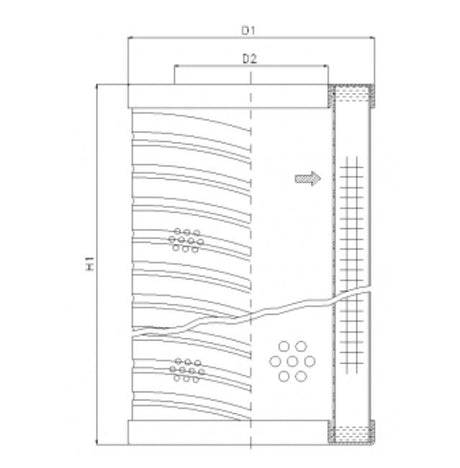 RVR06B10B filter element for return filter