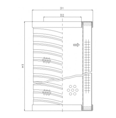 RVR06E03B filter element for return filter