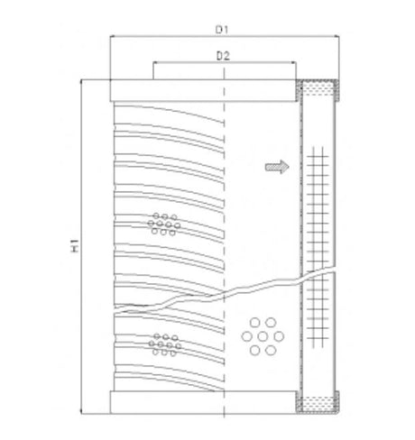 RVR06E20B filter element for return filter