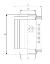 RVR10008B25V hydraulic filter element