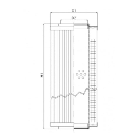 RVR10013B80B filter element for return filter