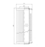 RVR10018B10B hydraulic filter element