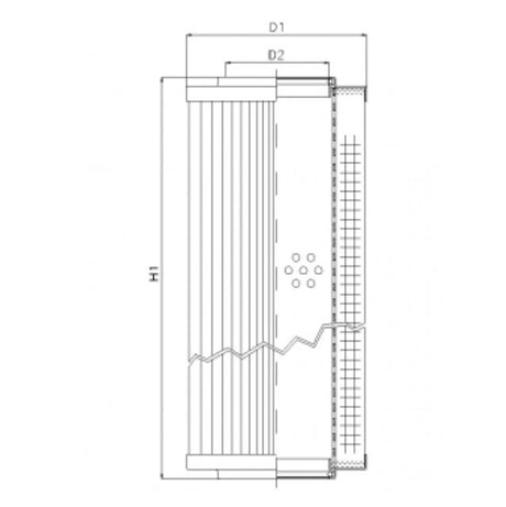 RVR10018B60B filter element for return filter