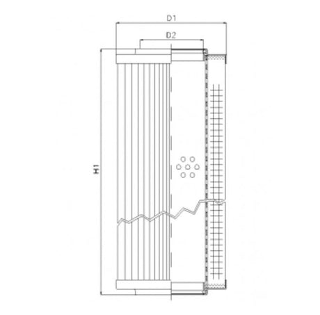 RVR10020E03B filter element for return filter