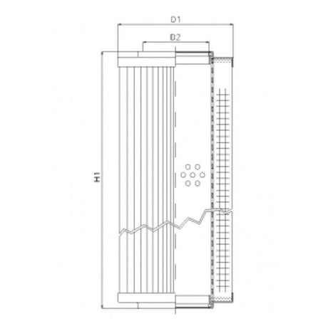 RVR10045K05B filter element for return filter