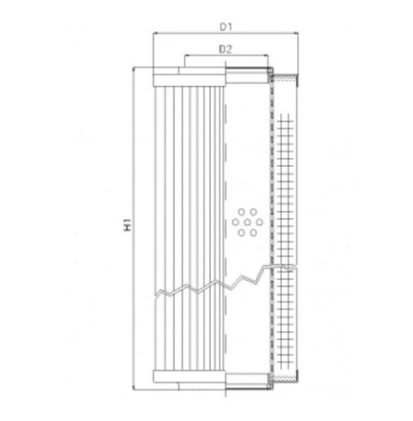 RVR10060B40B filter element for return filter