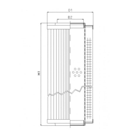 RVR10270B10B filter element for return filter
