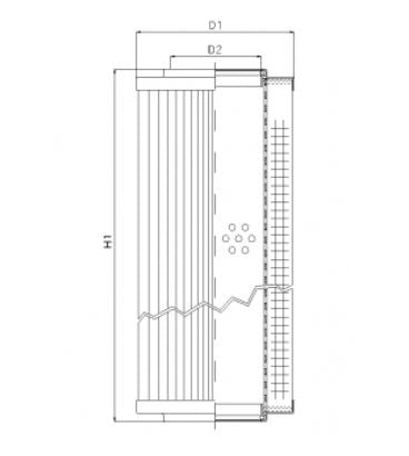 RVR10270K05B filter element for return filter