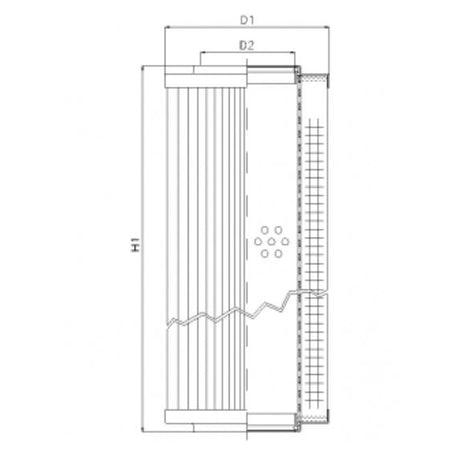 RVR10270K05V filter element for return filter