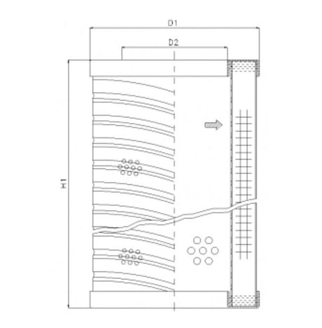 RVR10E20B filter element for return filter