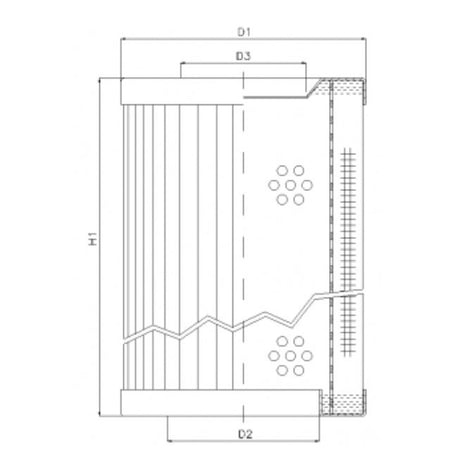 RVR110A05B filter element for return filter