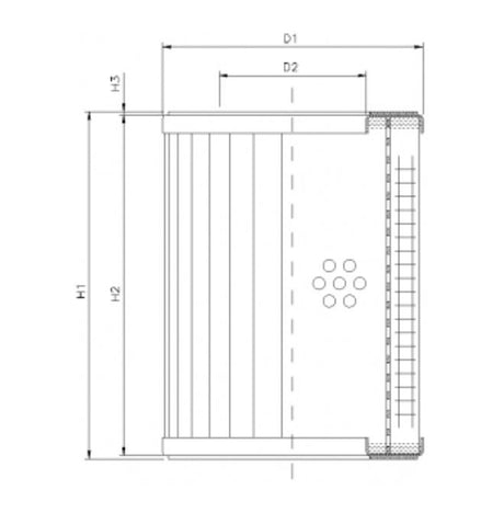 RVR11400K05B filter element for return filter