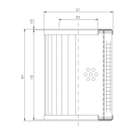 RVR11400K10B filter element for return filter