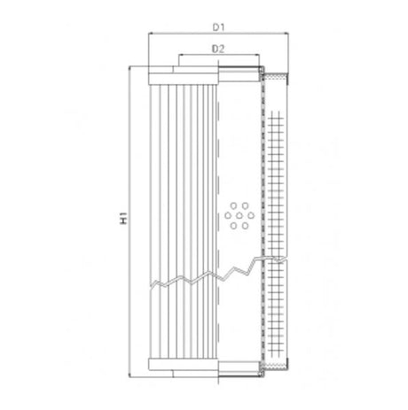 RVR11401A05B filter element for return filter