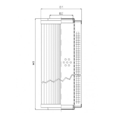 RVR11401B60V Filter element for return filter