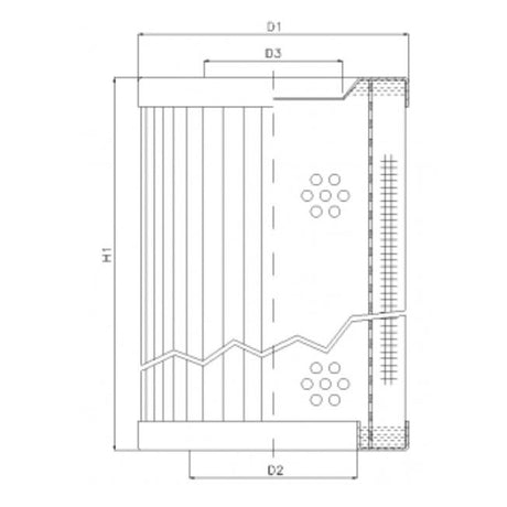 RVR1140B10B filter element for return filter