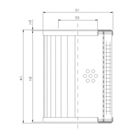 RVR11800B25B filter element for return filter