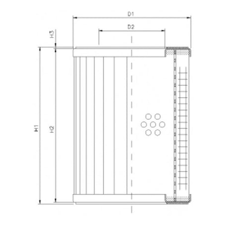 RVR11800B60B filter element for return filter