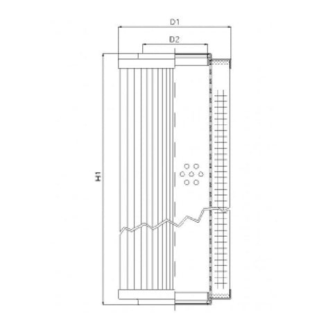 RVR11801E05V Filter element for return filter