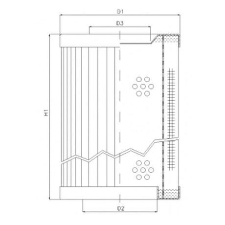 RVR118E03B filter element for return filter