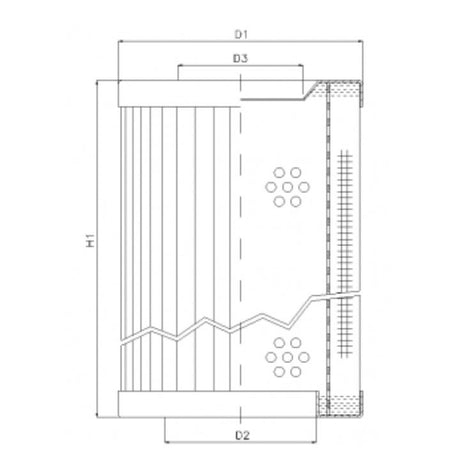 RVR118E20B filter element for return filter