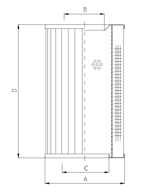 RVR1225450E10B hydraulic filter element