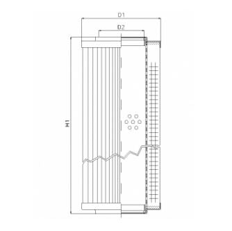 RVR12500E20V hydraulic filter element